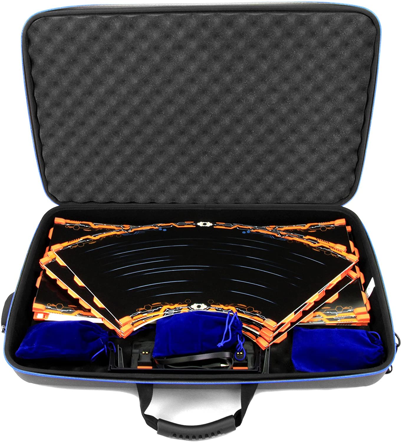 Carry Case for Radio-controlled Cars Compatible with Anki Overdrive Starter Kit & Expansion Tracks - Hard Shell EVA with 3 Organizer Bags - Case Only