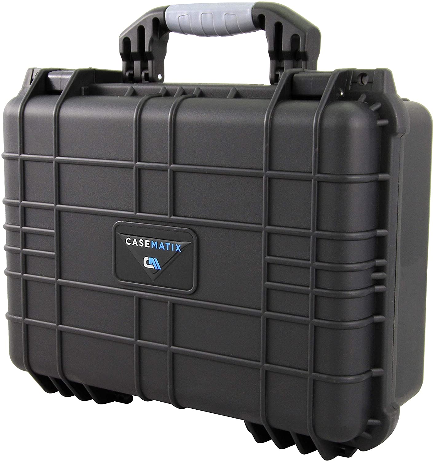 16" Customizable 4 Handgun Multiple Pistol Case - Waterproof & Shockproof Hard Gun Cases for Pistols and Magazines with Two Layers of 2" Foam