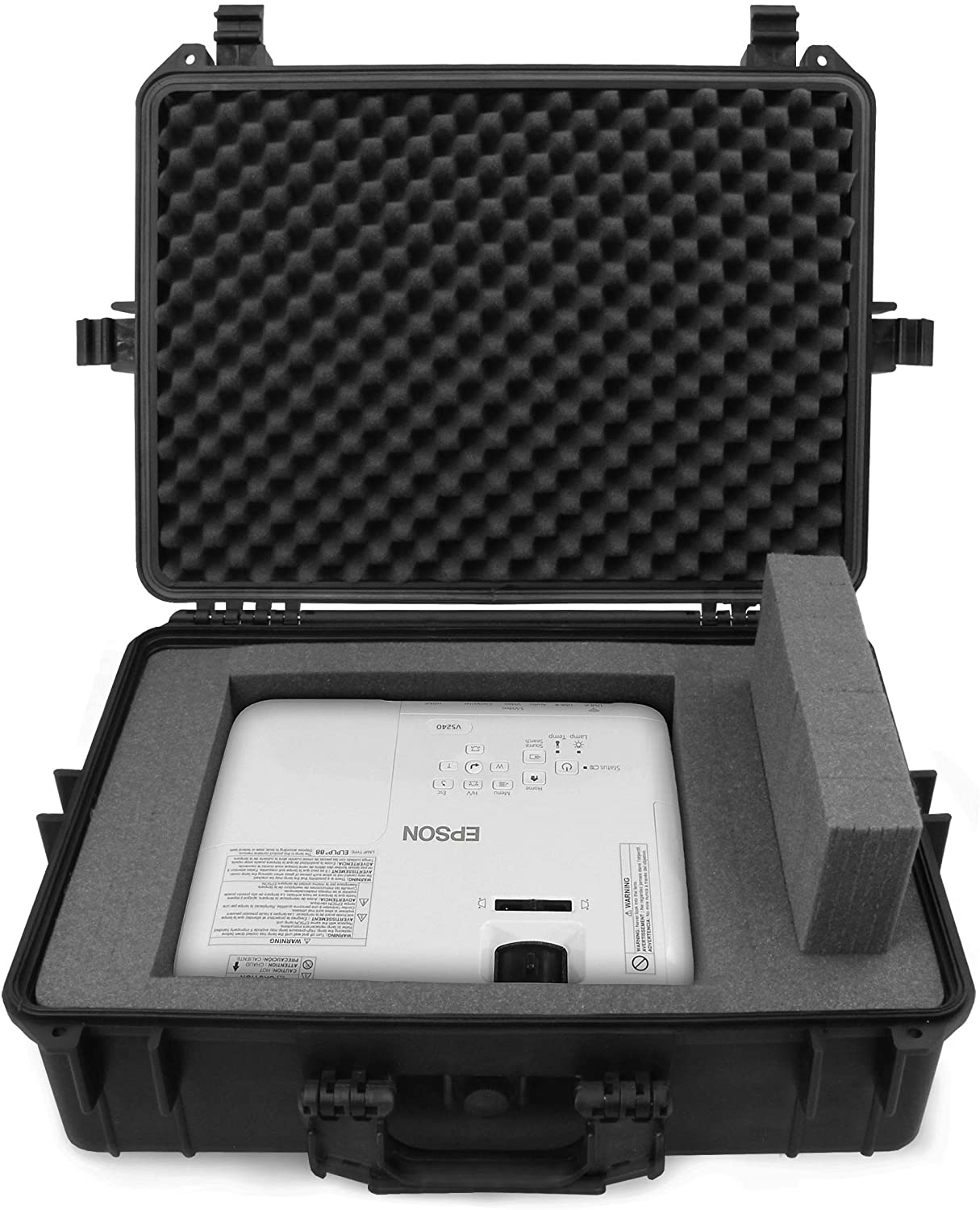 Waterproof Projector Case Compatible with Epson Home Cinema 2100 & 2150 Select PowerLite Projectors with Protective Foam Interior