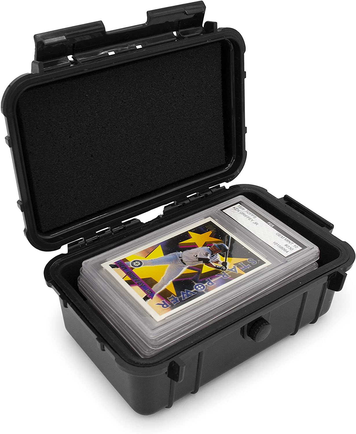 Graded Card Case Compatible with 6+ BGS 8+ PSA FGS Graded Sports Trading Cards, Waterproof Graded Slab Card Storage Box