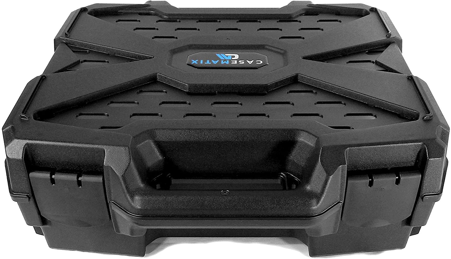 Camera Equipment Case with Custom Foam for DSLR Body, Lens, Flash and More - Hardshell Protective Plastic Hard Case with Customizable Foam