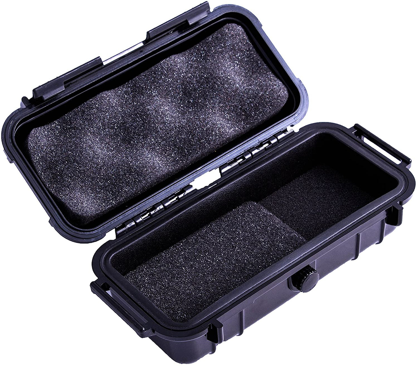 Rugged Waterproof Case Compatible with Zoom h1n Handy Recorder in Impact Resistant Outer Shell and Internal Padded Foam - Case Only