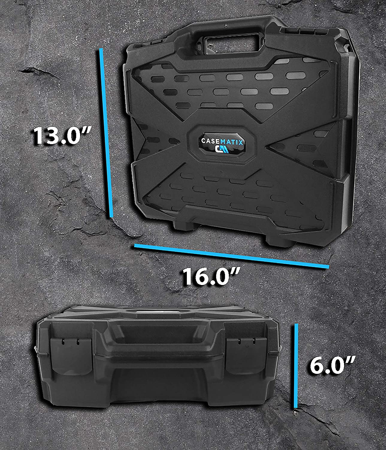 Camera Equipment Case with Custom Foam for DSLR Body, Lens, Flash and More - Hardshell Protective Plastic Hard Case with Customizable Foam