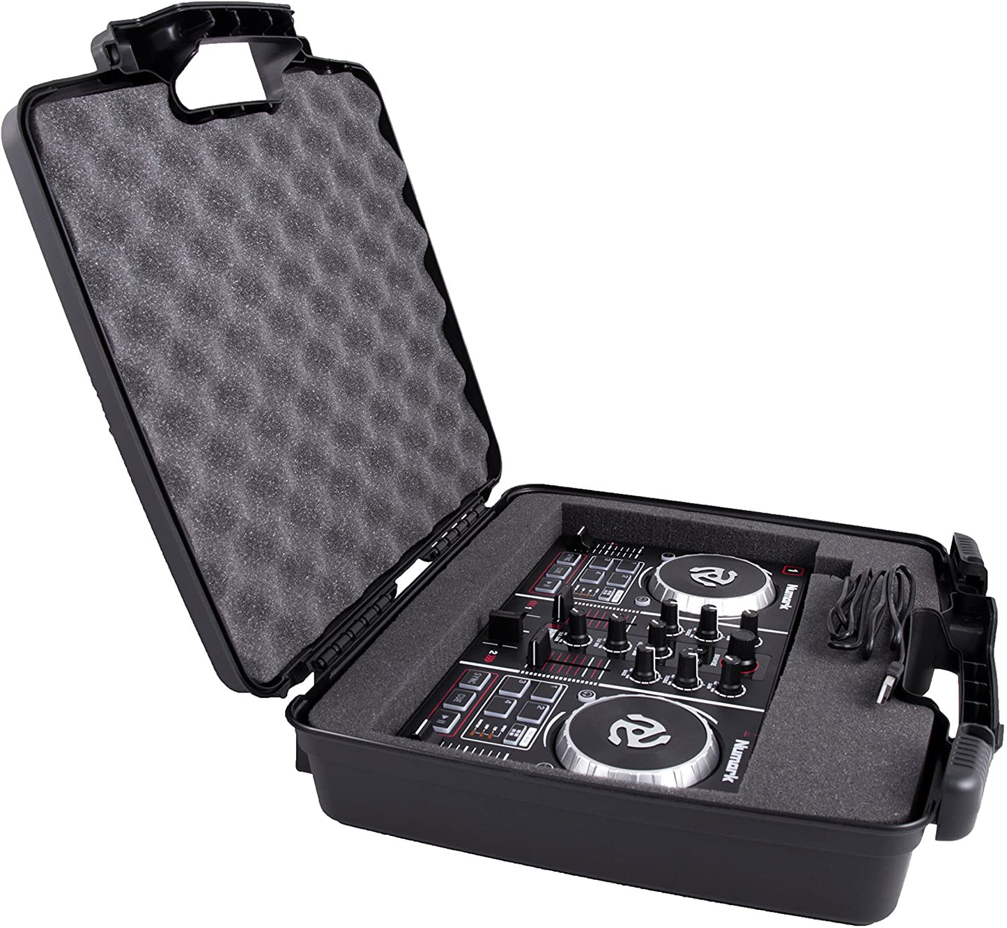 Protective DJ Controller Carry Case Compatible with Numark Party Mix Starter Mixer in Padded Foam Interior with Hard Shell Exterior
