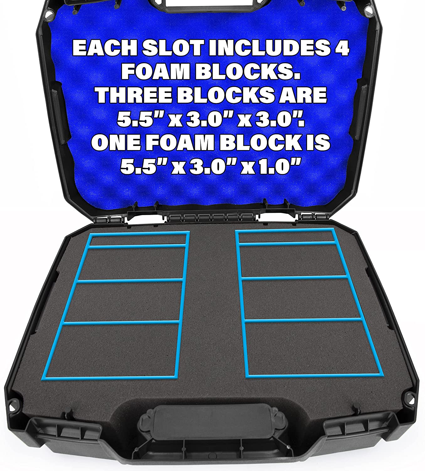 Graded Card Storage Box Compatible with 60+ BGS PSA SGC FGS Graded Sports Cards