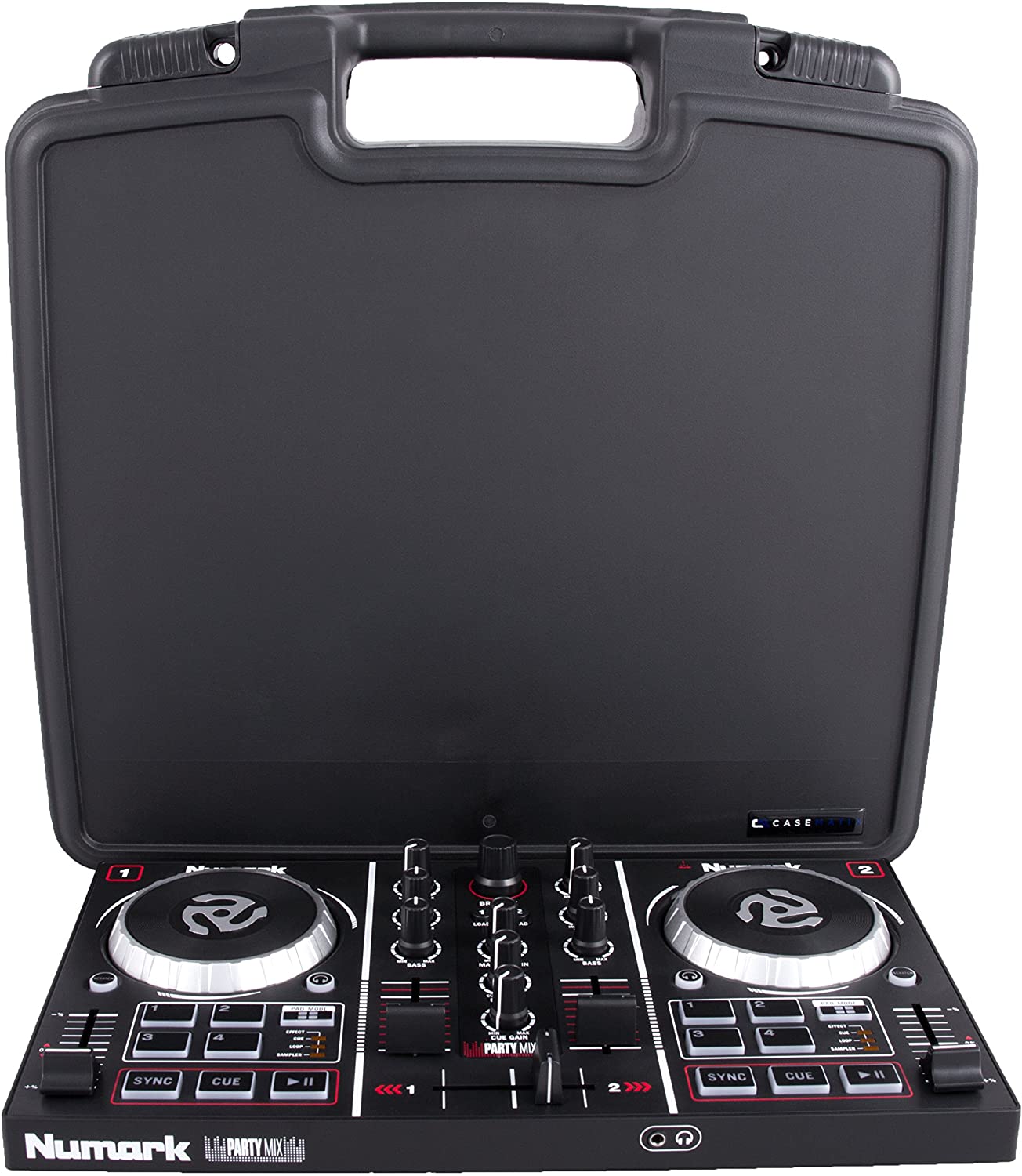 Protective DJ Controller Carry Case Compatible with Numark Party Mix Starter Mixer in Padded Foam Interior with Hard Shell Exterior