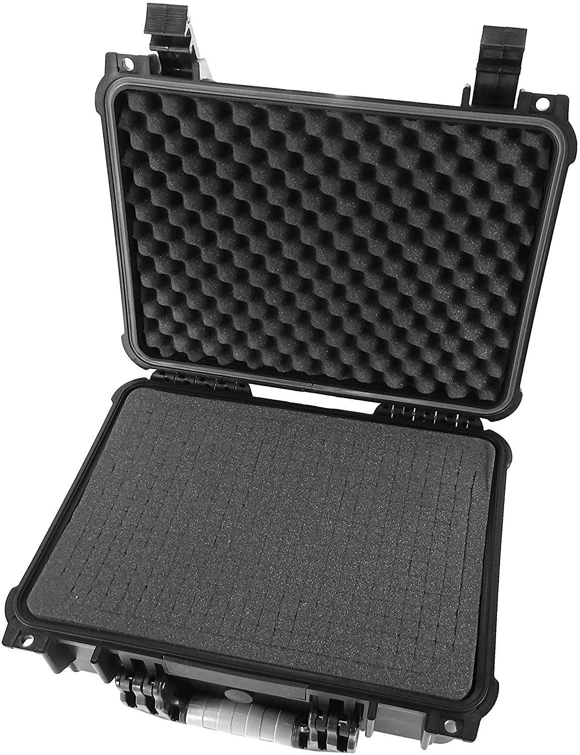 Waterproof Case for Home Theater Projectors Compatible with DBPOWER T22 HD Video Projector - Impact Absorbing Foam Compartments with Padlock Security