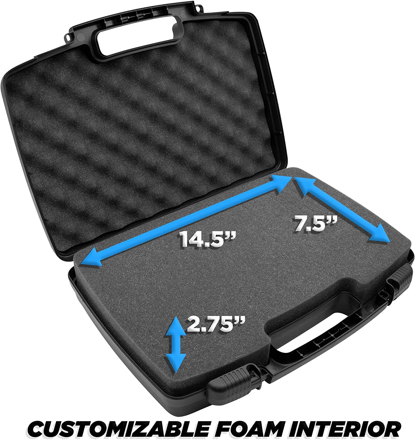Portable Hard Case Compatible with Elgato Stream Deck Pedal and Accessories - Hard Shell Carrier with Customizable Foam Interior and Carry Handle
