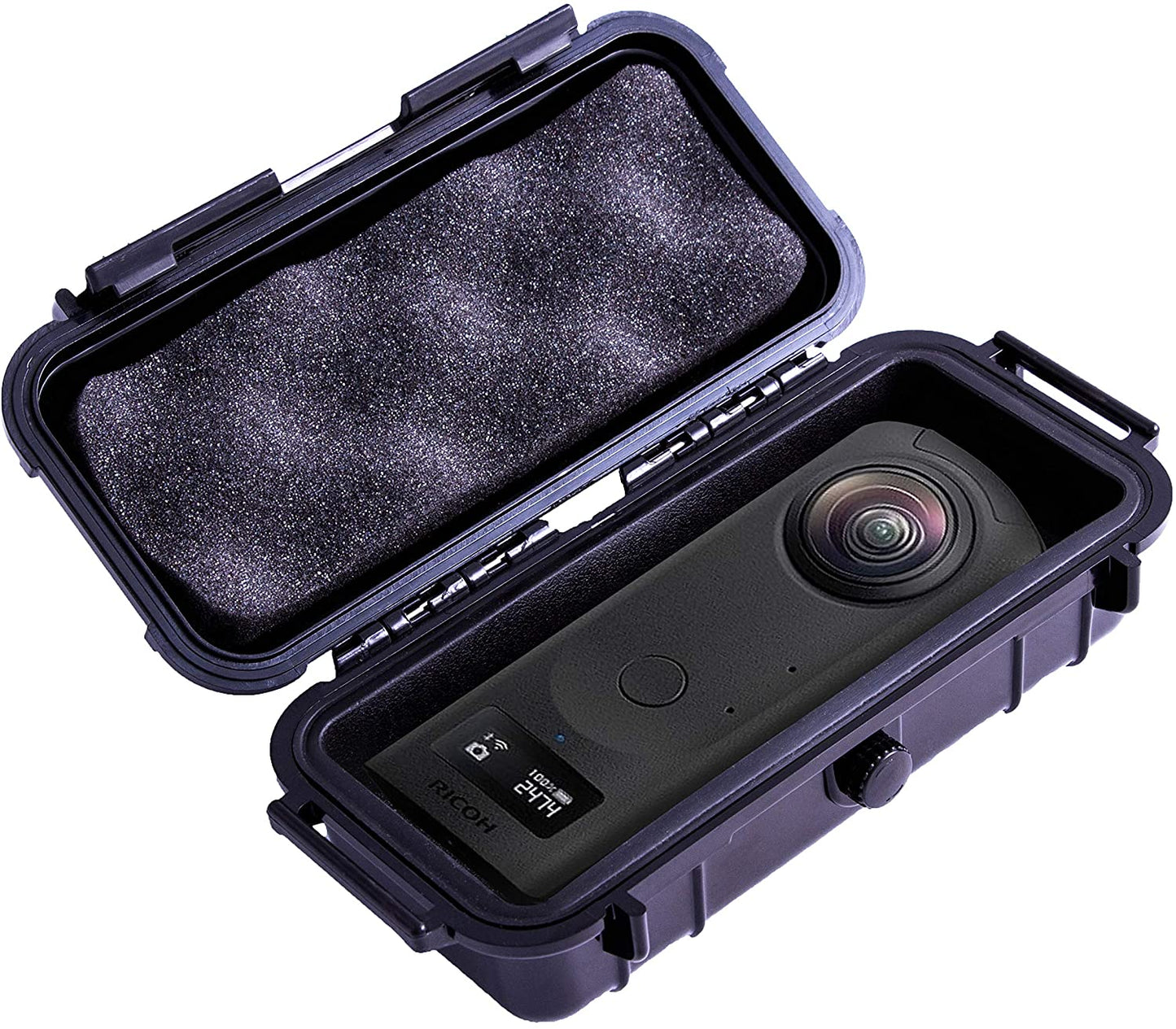 7 inch Waterproof 360 Action Camera Case Compatible with Ricoh Theta Z1 360 Degree Camera
