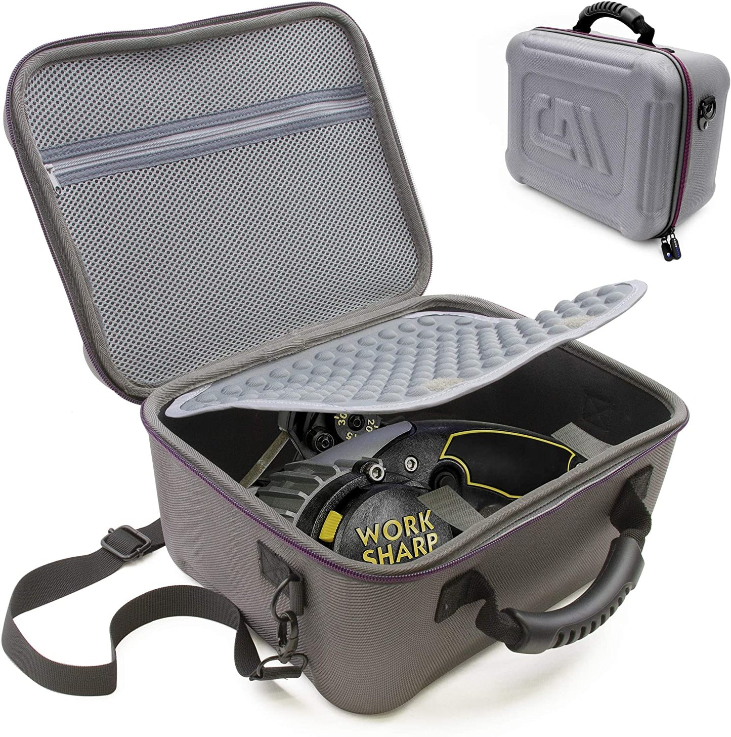 Travel Case Compatible with Work Sharp Knife & Tool Sharpener Ken Onion Edition - Protective Carrier with Shoulder Strap