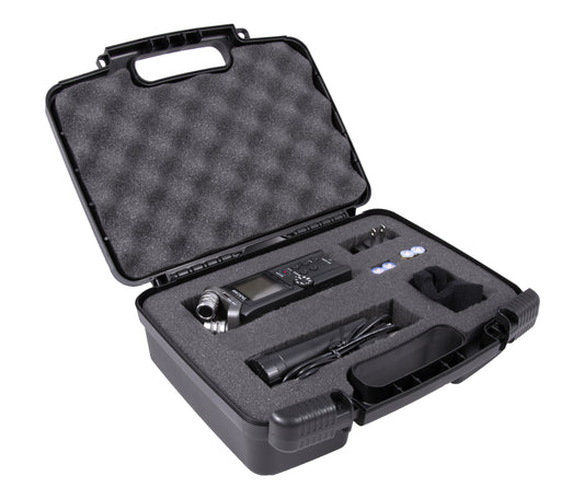 Handheld Recorder Storage Case Compatible with Tascam DR-05x/DR-40x Recorders - Customizable Foam Interior with Tri-Layer Protection - Case Only