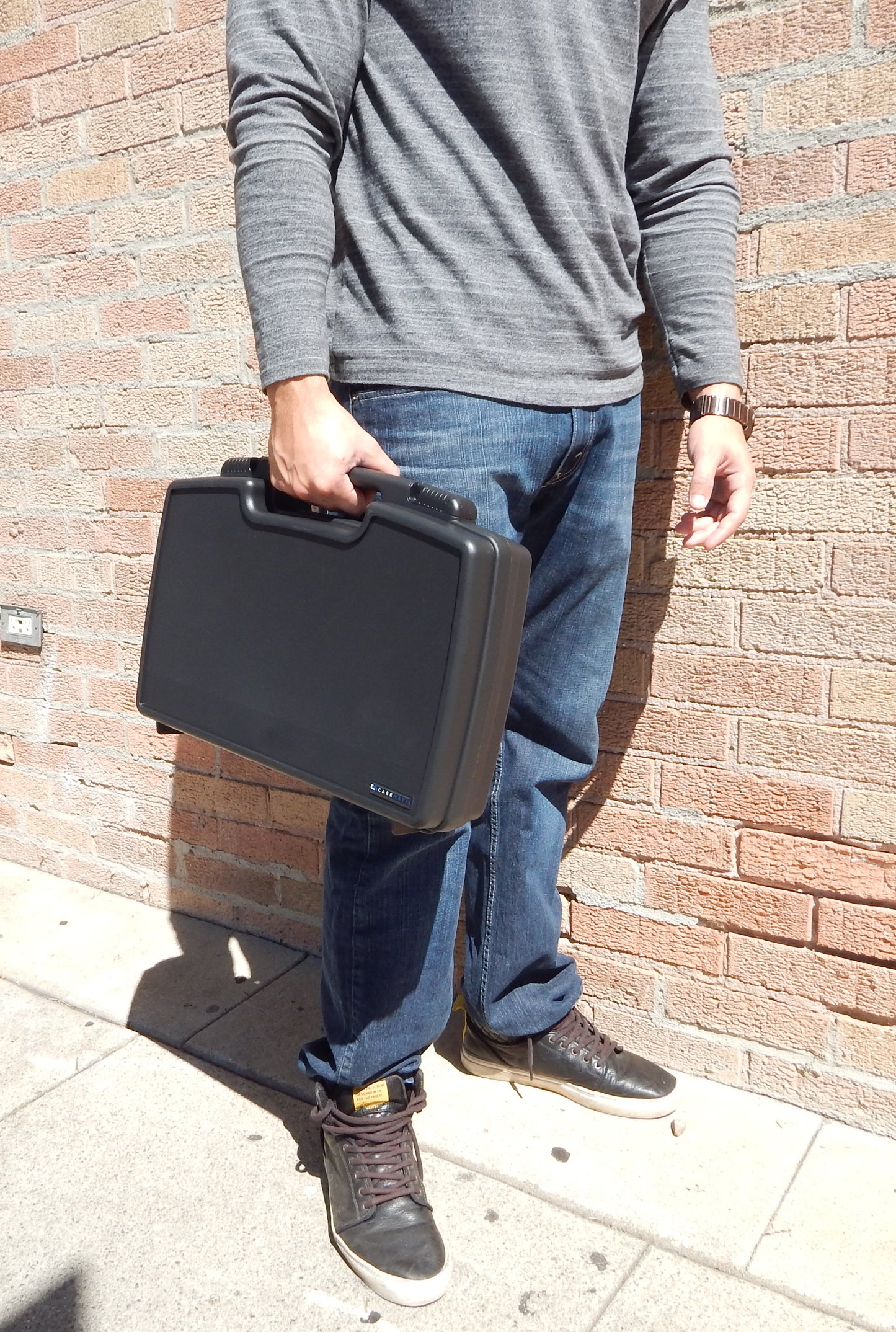 17" Hard Travel Case with Padlock Rings and Customizable Foam - Fits Accessories up to 14.5" x 7.5" x 2.75"