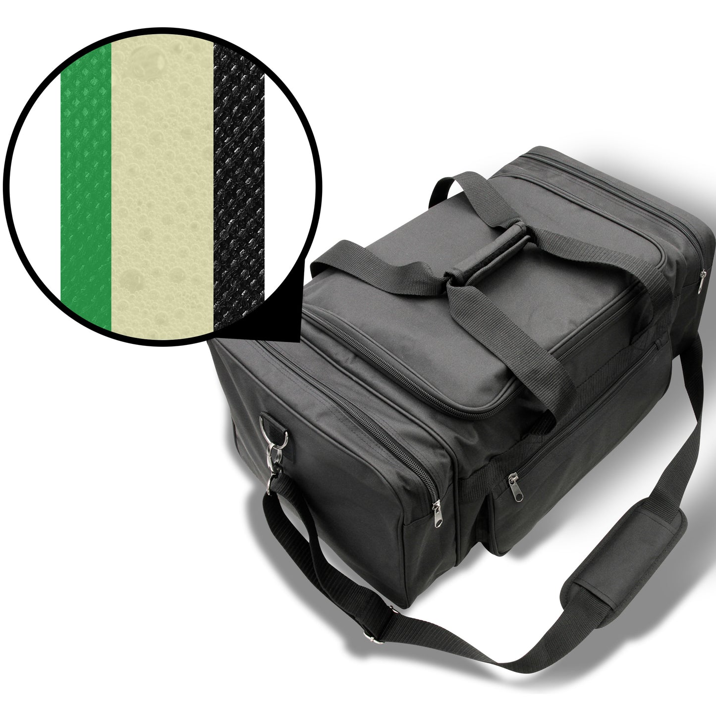 Microphone Case Gig Bag For DJ Equipment and Audio Accessories - Premium Microphone Bag For Receivers, Cables, Wireless Mic Systems, Mixers
