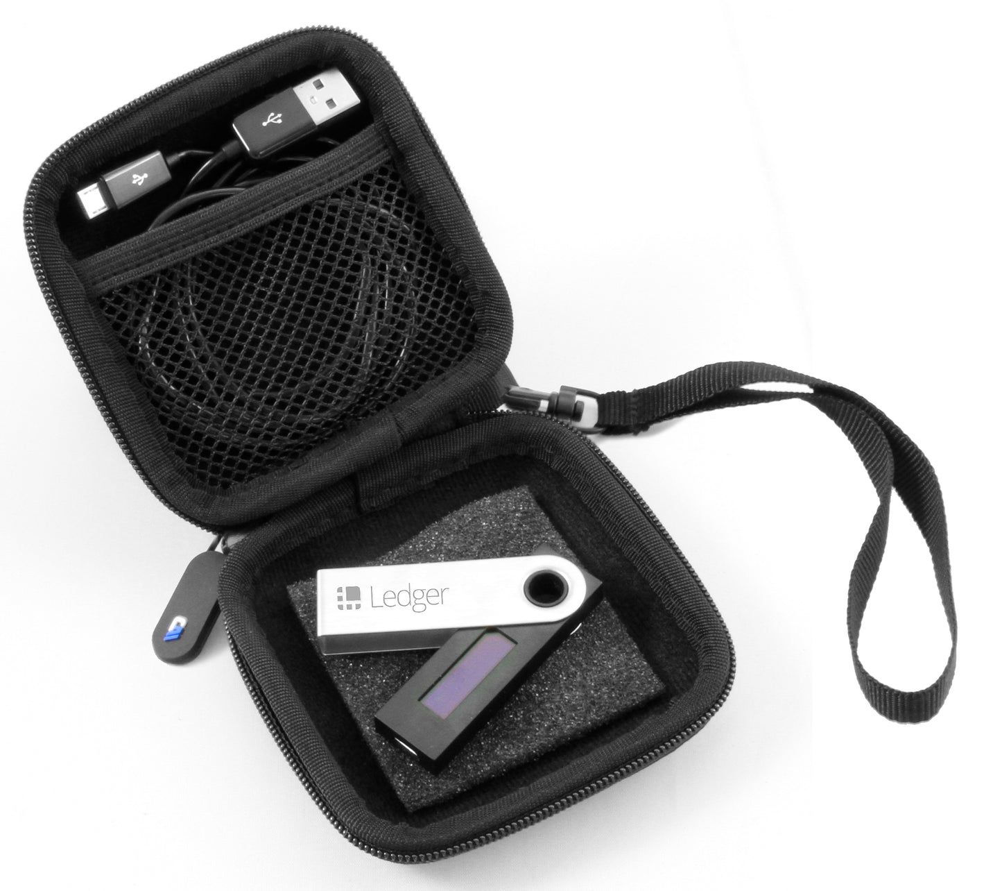 Crypto Wallet Travel Case Compatible with Ledger Nano X Hardware Wallet, Nano S, Nano Ledger, Trezor Model T and Crypto Wallet Accessories