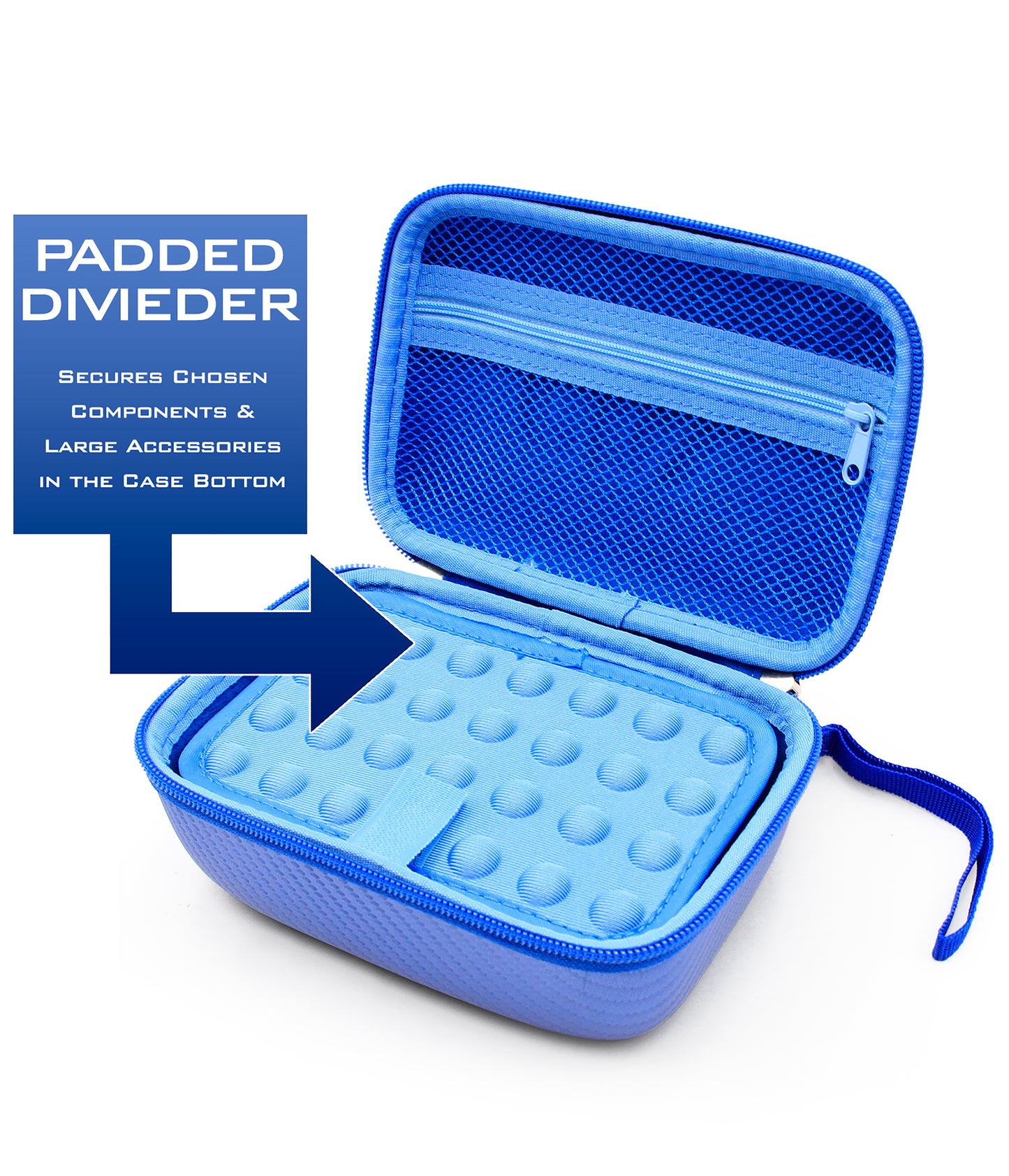Blue Toy Case for Boxer Interactive Ai Robot, Includes Toy Box and Felt Bag to Hold Game Activating Feature Cards, Case Only