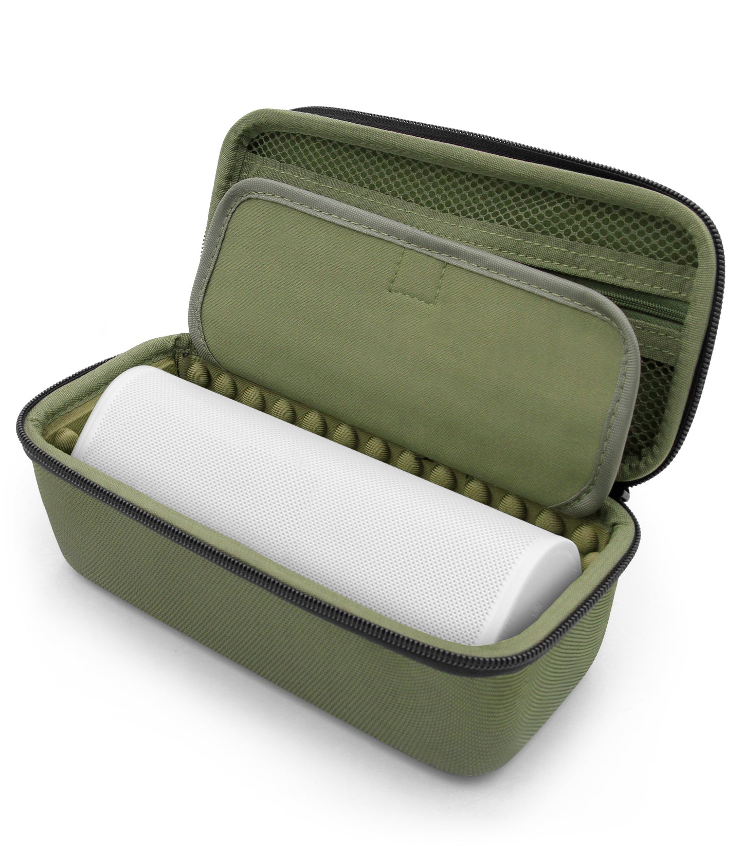 Travel Case Compatible With Sonos Roam Portable Smart Speaker and Charger Cable Accessories – Padded Impact Resistant with Carabiner