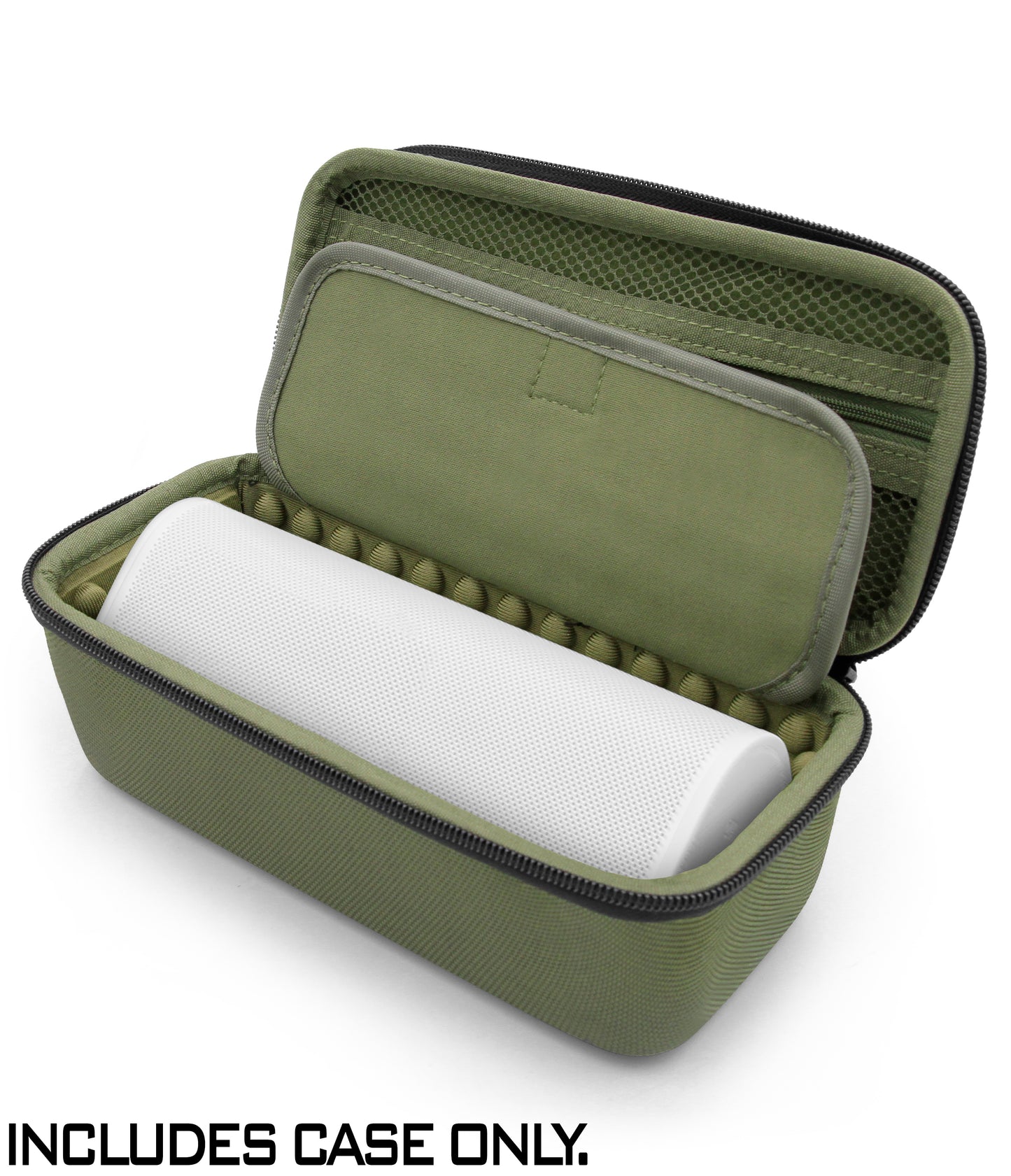 Travel Case Compatible With Sonos Roam Portable Smart Speaker and Charger Cable Accessories – Padded Impact Resistant with Carabiner