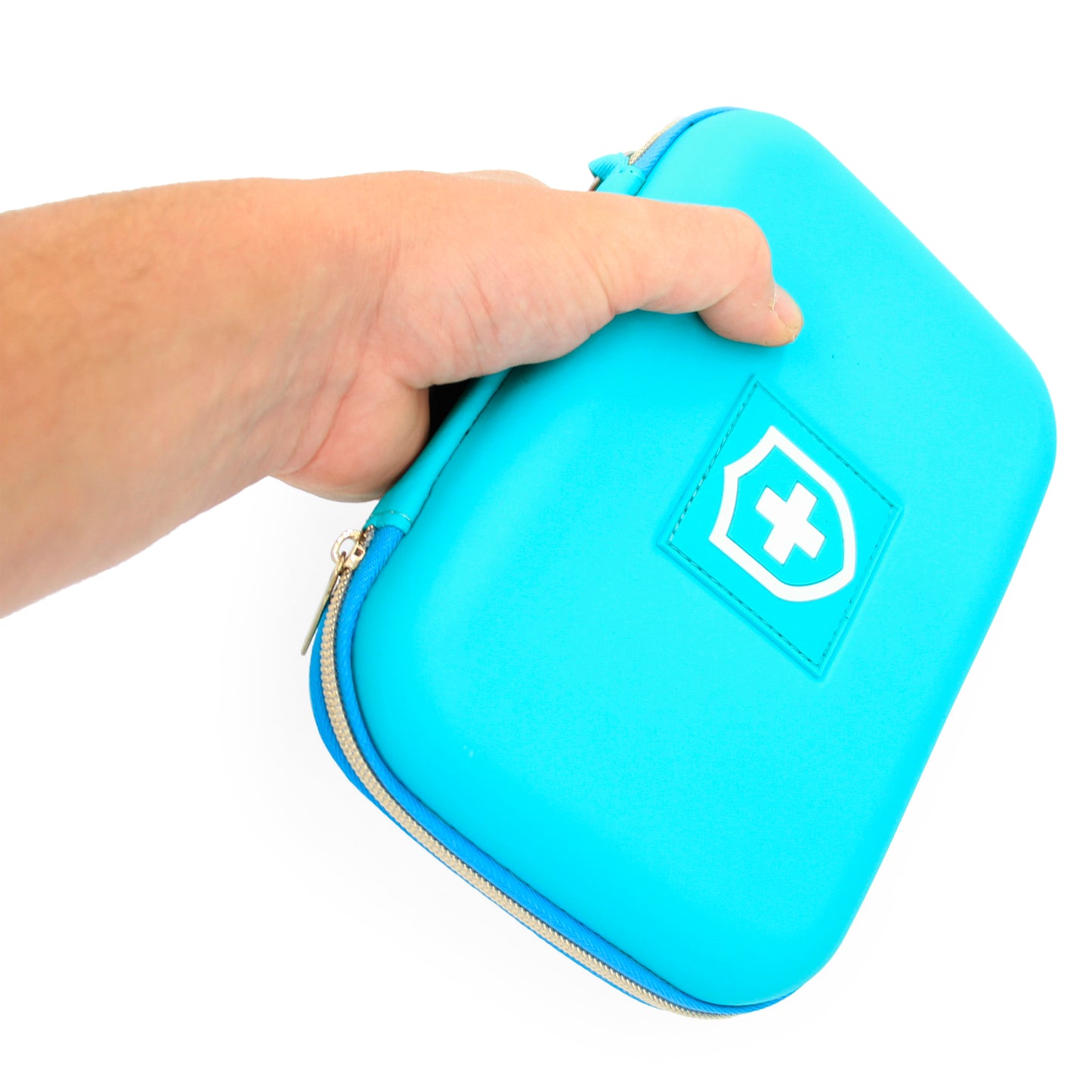 8" Turquoise Asthma Inhaler Case for Travel Fits Spacer, Mask and Accessories, Includes Case Only