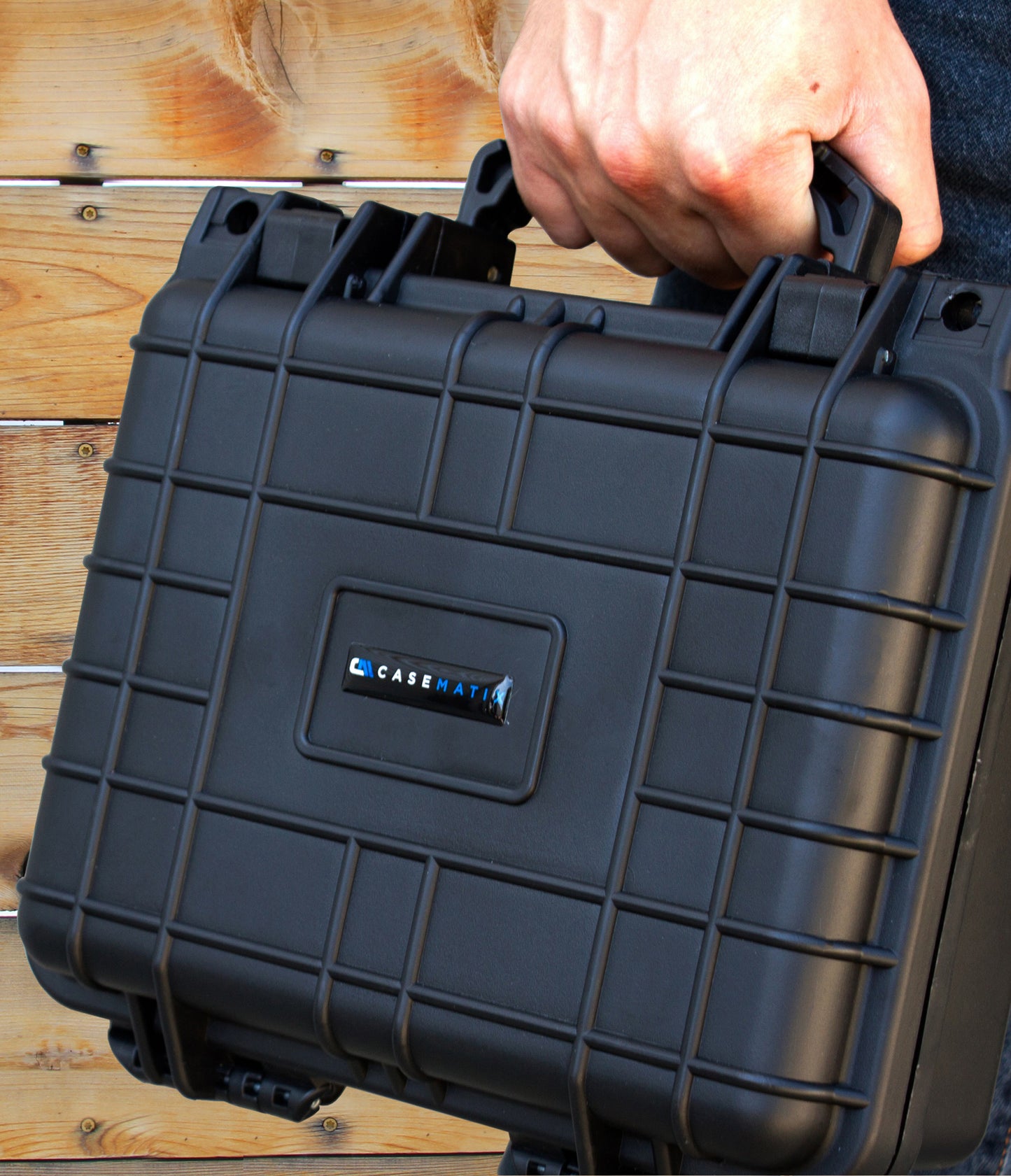 11" Waterproof Hard Travel Case - Crushproof Protection with Customizable Foam, Padlock Rings & Pressure Valve Technology