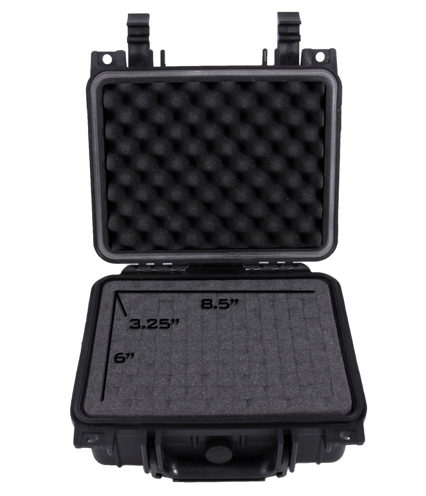 11" Waterproof Hard Travel Case - Crushproof Protection with Customizable Foam, Padlock Rings & Pressure Valve Technology
