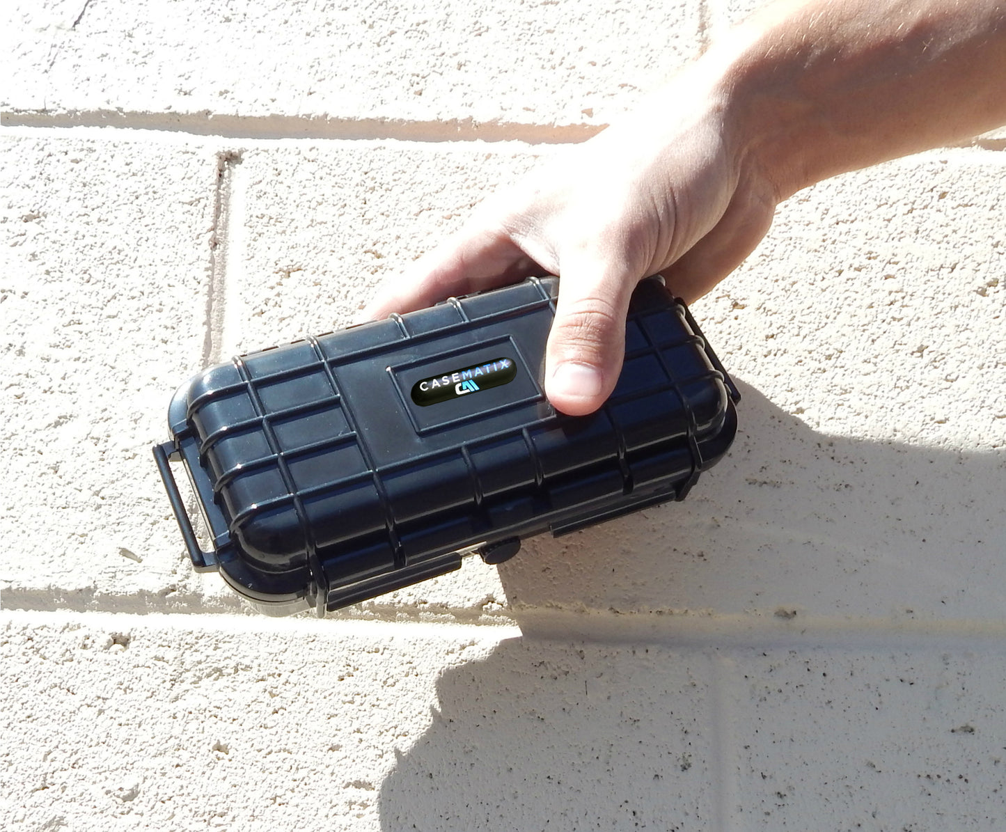 7.75" Waterproof Hard Travel Case with Rubber and Customizable Foam Interior - Fits Accessories up to 5.5" x 2" x 1.5"