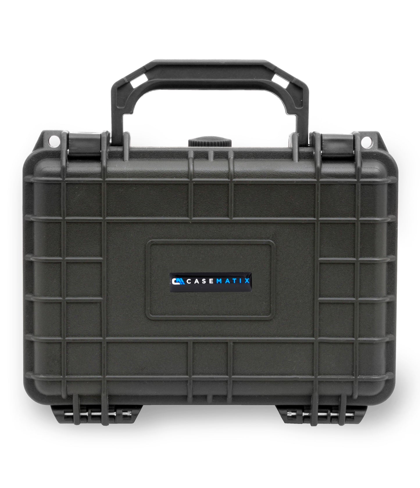 8" Waterproof Hard Travel Case with Padlock Rings and Customizable Foam - Fits Accessories up to 6" x 3.5" x 2.75"