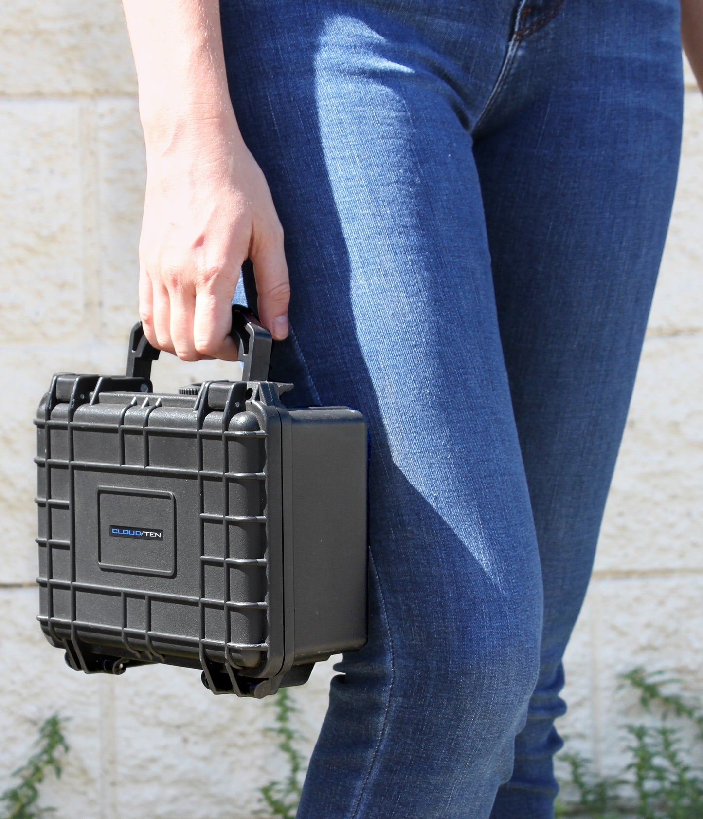 8" Waterproof Hard Travel Case with Padlock Rings and Customizable Foam - Fits Accessories up to 6" x 3.5" x 2.75"