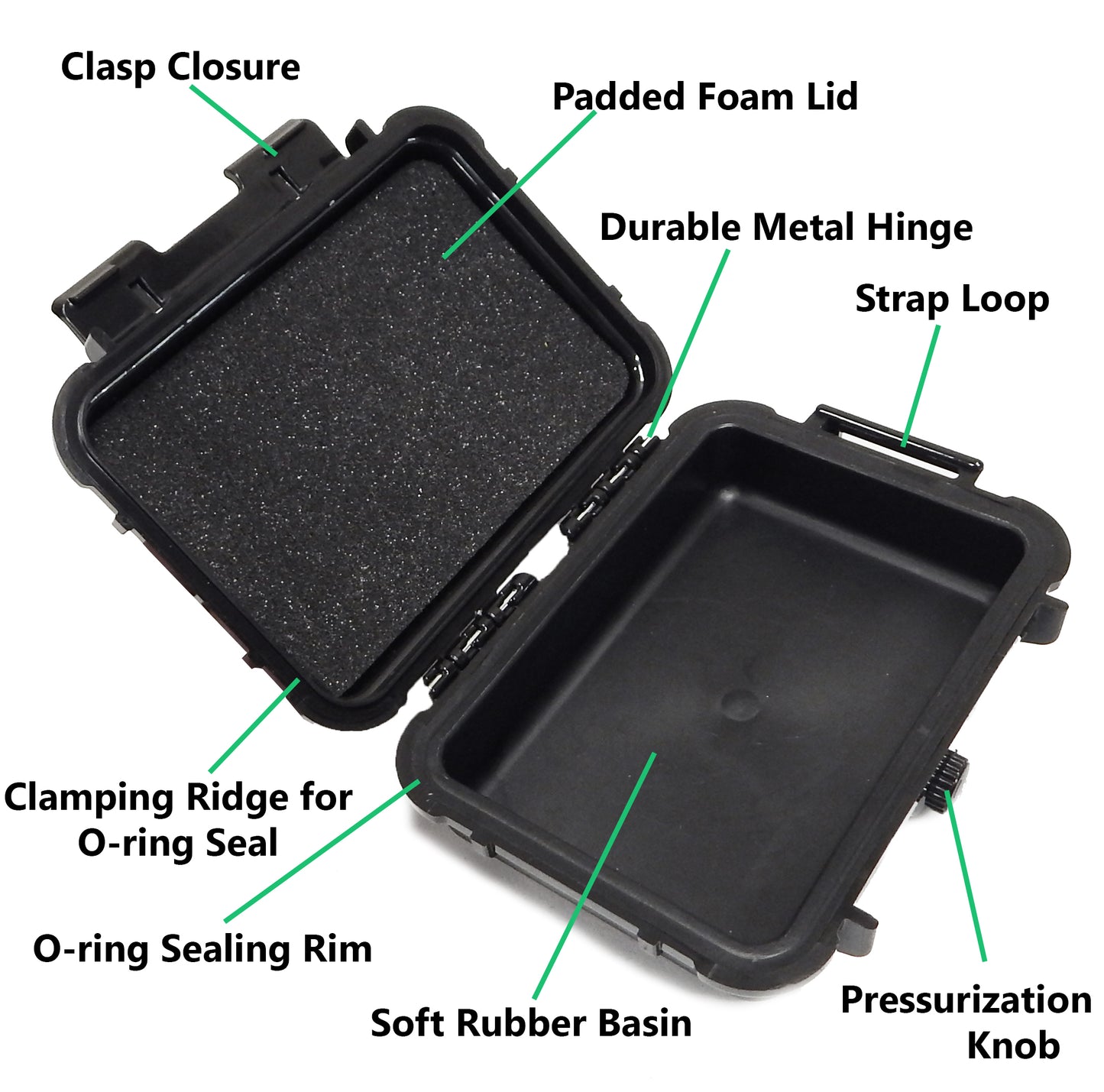 Waterproof Case Compatible with GPS Garmin inReach Messenger Satellite Communicator, Includes Case Only with Custom Foam