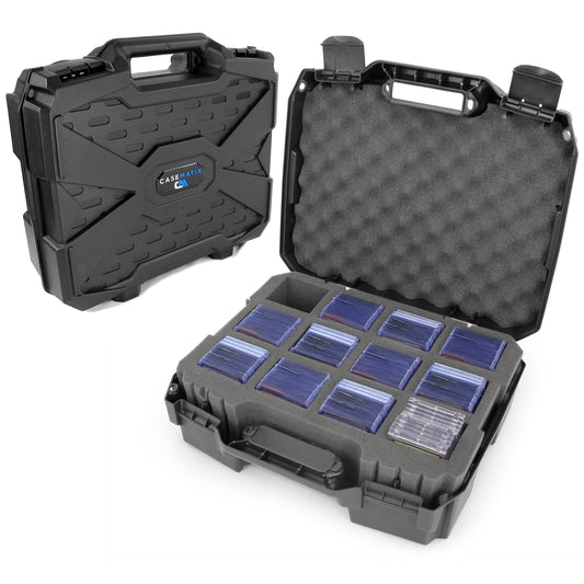 Toploader Card Storage Case for Trading Cards Fits 450 Toploader or 100 One Touch Card Holders, Toploader Storage Box with 12 Compartments