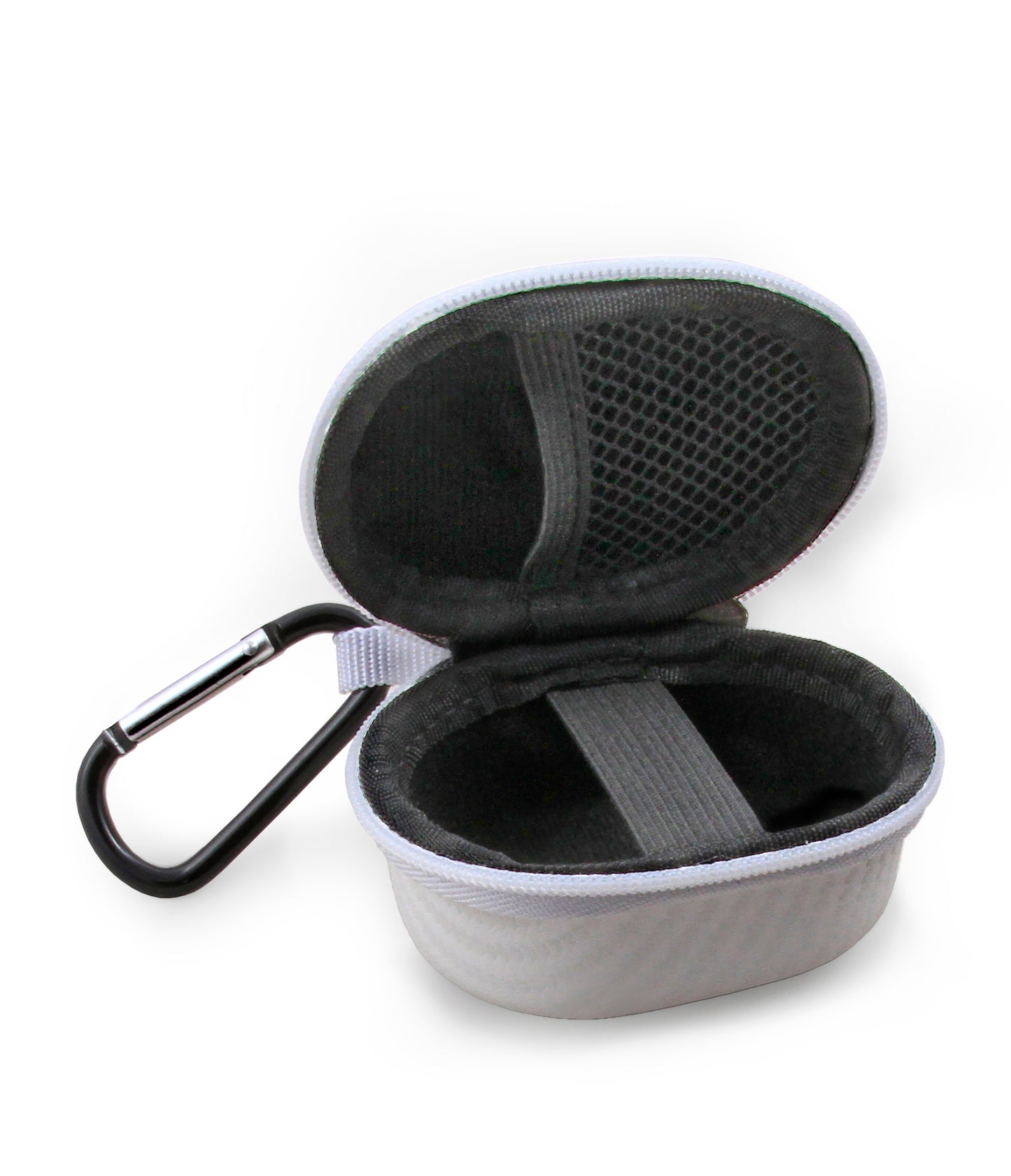 Portable Earbud Case Compatible with Samsung Galaxy Buds Live or Buds+ True Wireless Earbuds Bluetooth, Clip On Carabiner Impact Protection