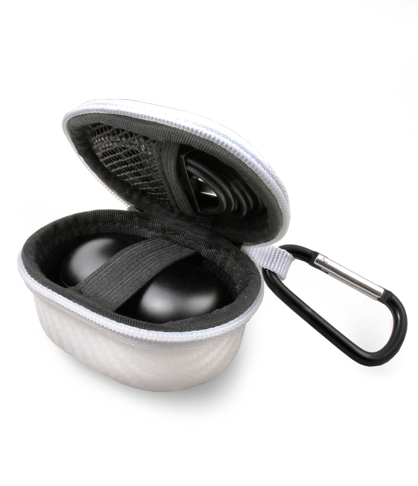 Portable Earbud Case Compatible with Samsung Galaxy Buds Live or Buds+ True Wireless Earbuds Bluetooth, Clip On Carabiner Impact Protection
