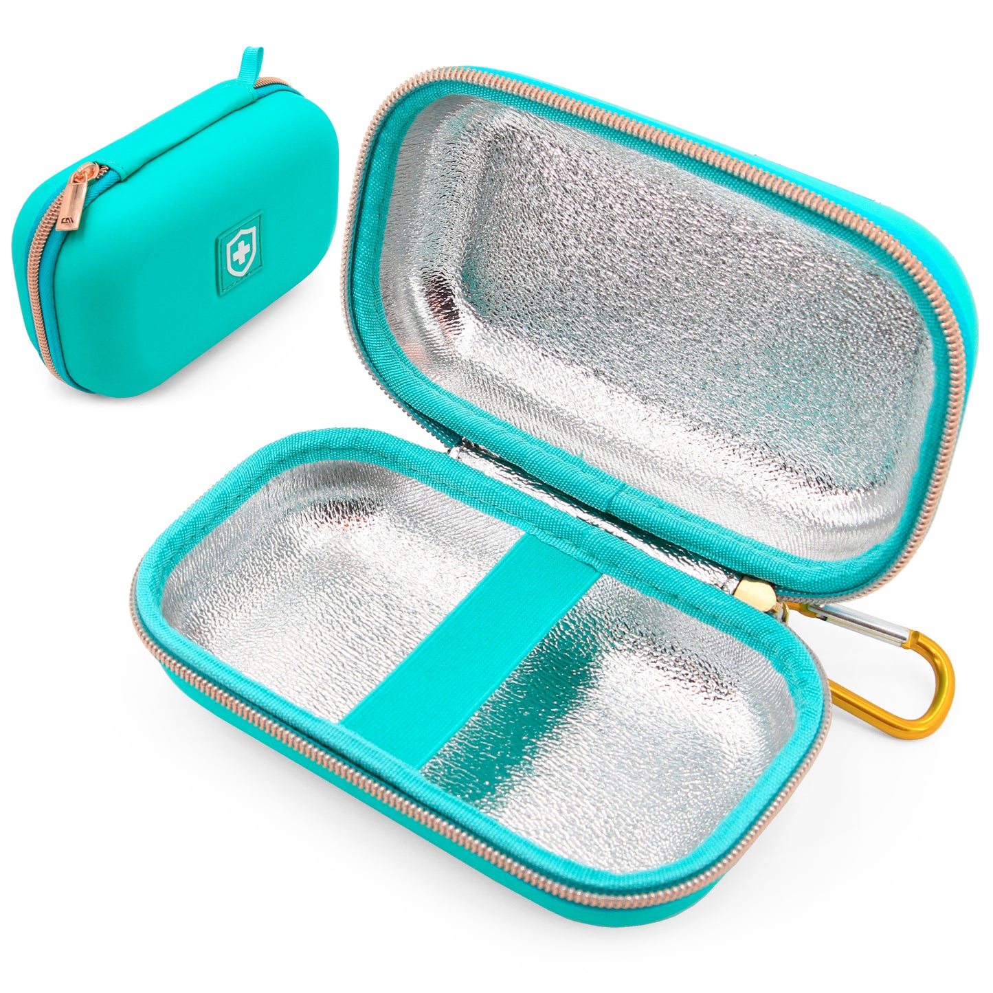 Insulated Travel Bag Case for Children and Adults Compatible with Inhalers, Epipens and Other Medical Devices- Includes Case Only with Mylar Lining
