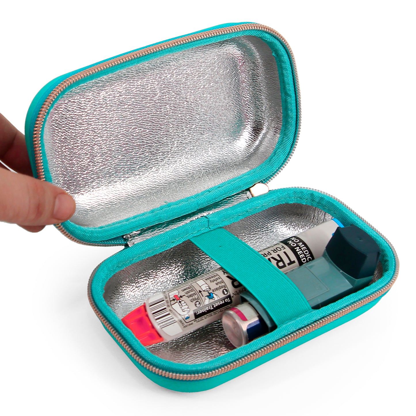 Insulated Travel Bag Case for Children and Adults Compatible with Inhalers, Epipens and Other Medical Devices- Includes Case Only with Mylar Lining