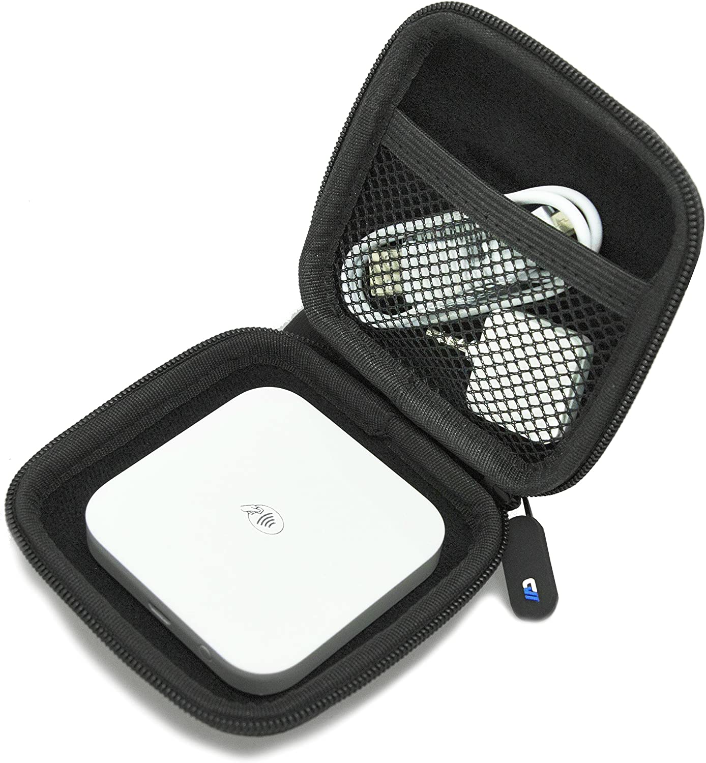Square Reader Travel Case Compatible with Square Contactless & Chip Reader with Cable Storage – Hard EVA Shell, Scratch-Resistant Case Only