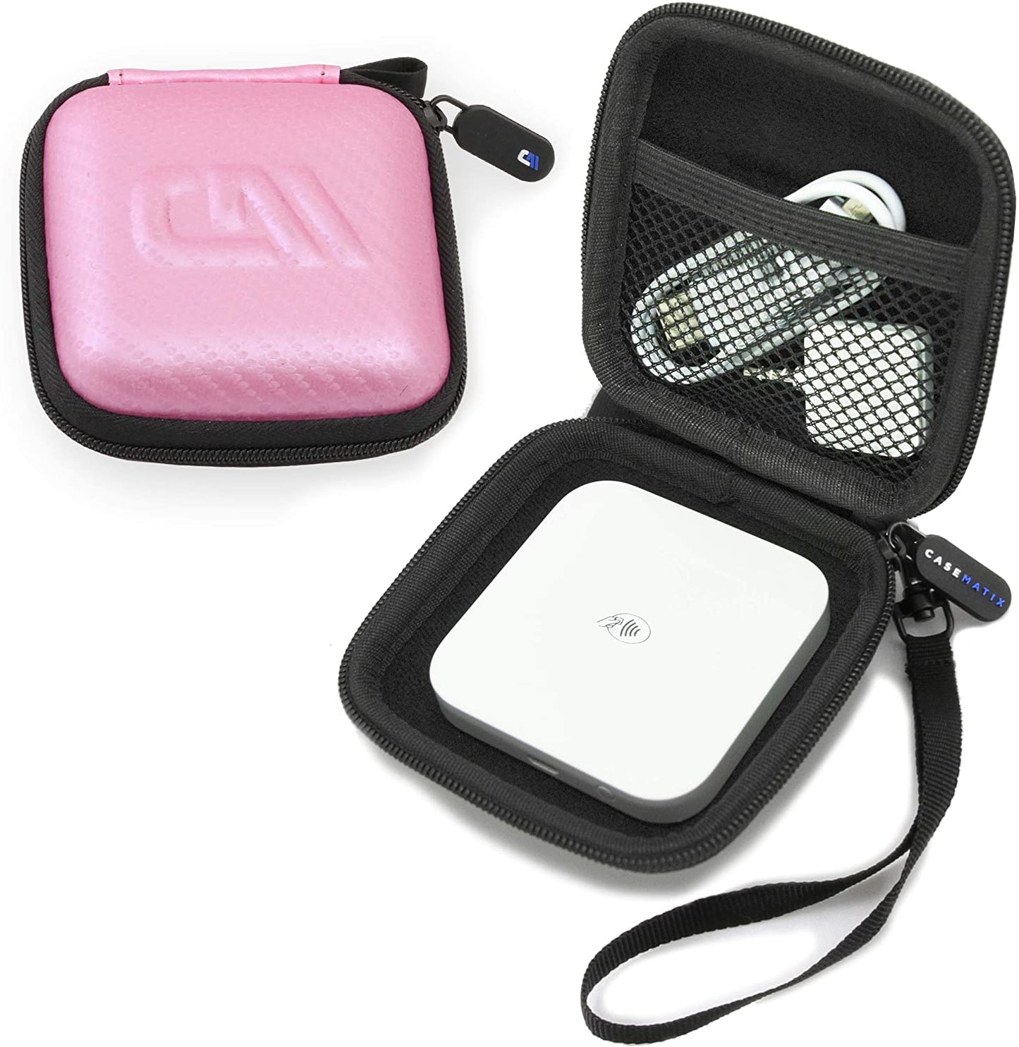 Square Reader Travel Case Compatible with Square Contactless & Chip Reader with Cable Storage – Hard EVA Shell, Scratch-Resistant Case Only