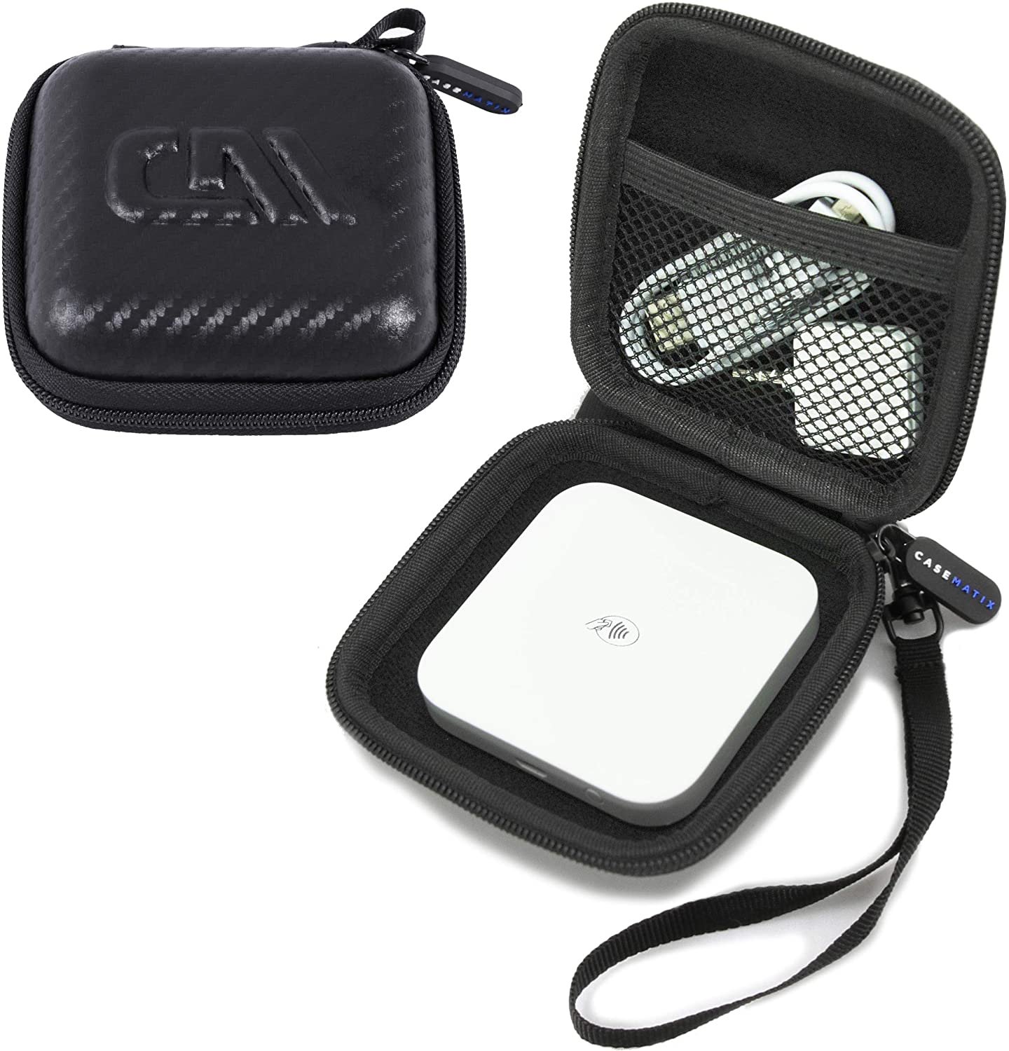 Square Reader Travel Case Compatible with Square Contactless & Chip Reader with Cable Storage – Hard EVA Shell, Scratch-Resistant Case Only