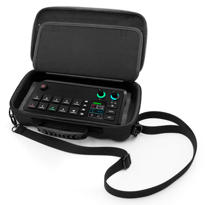 Travel Case Compatible with RODE RODECaster Video S All-in-One Audio/Video Console – Protective Carry Bag with Shoulder Strap for Podcasters