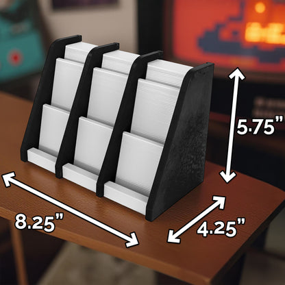 Game Holder Display Stand Compatible With Gameboy Color and Original Gameboy Cartridges, Sturdy Game Case Organizer Tower Holds 9 Game Boy Games