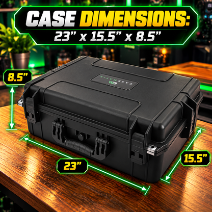 Hard Shell Travel Case Compatible with Xbox Series X Console, Controllers, Headset and Accessories - Waterproof and Crushproof with Foam