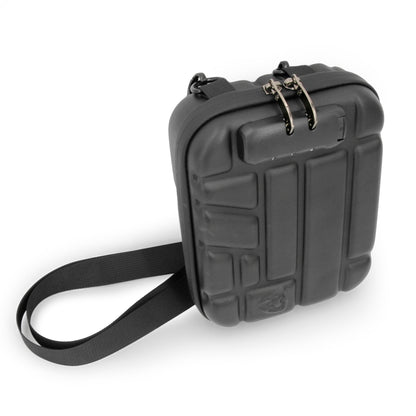 Concealed Carry Locking Pistol Case Fits 9mm Pistols and Extra Mag - Portable EVA Handgun Case Water Resistant Gun Bag and Shoulder Strap