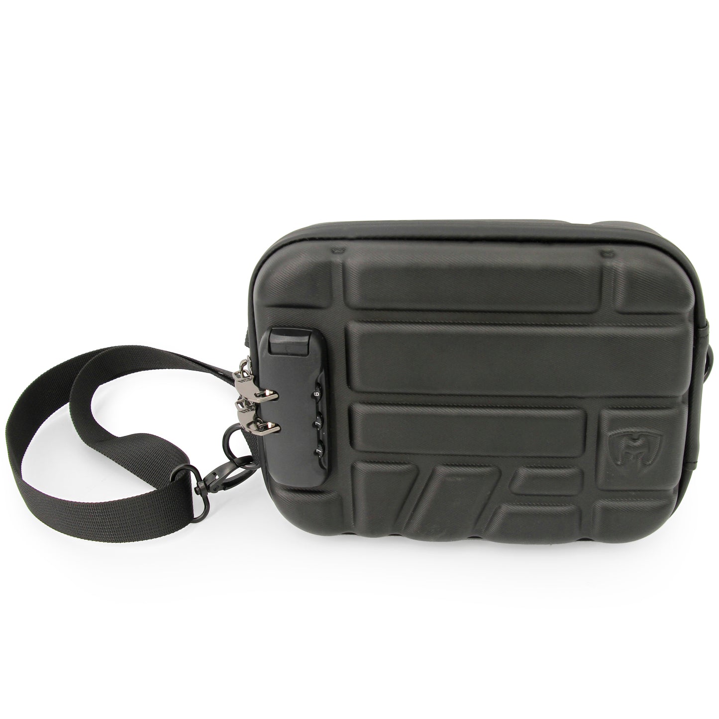 Concealed Carry Locking Pistol Case Fits 9mm Pistols and Extra Mag - Portable EVA Handgun Case Water Resistant Gun Bag and Shoulder Strap