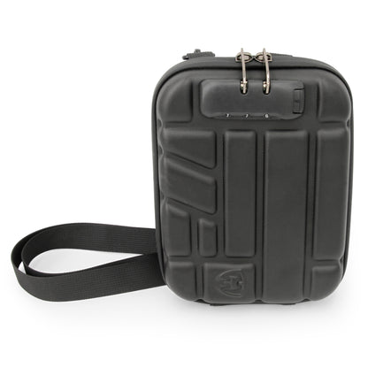 Concealed Carry Locking Pistol Case Fits 9mm Pistols and Extra Mag - Portable EVA Handgun Case Water Resistant Gun Bag and Shoulder Strap