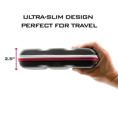 Carrying Case for Nintendo Switch with 8 Game Slots, Non-Scratch Divider for Screen Protection, Accessory Storage and Comfortable Handle