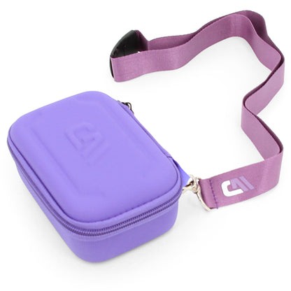Compact Storage Case Compatible with Moonbird Moonbuddy Guided Meditation and Breathing Device, USB-C Cable and More - Includes Purple Case Only
