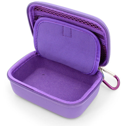Compact Storage Case Compatible with Moonbird Moonbuddy Guided Meditation and Breathing Device, USB-C Cable and More - Includes Purple Case Only