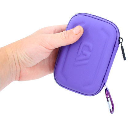 Compact Storage Case Compatible with Moonbird Moonbuddy Guided Meditation and Breathing Device, USB-C Cable and More - Includes Purple Case Only