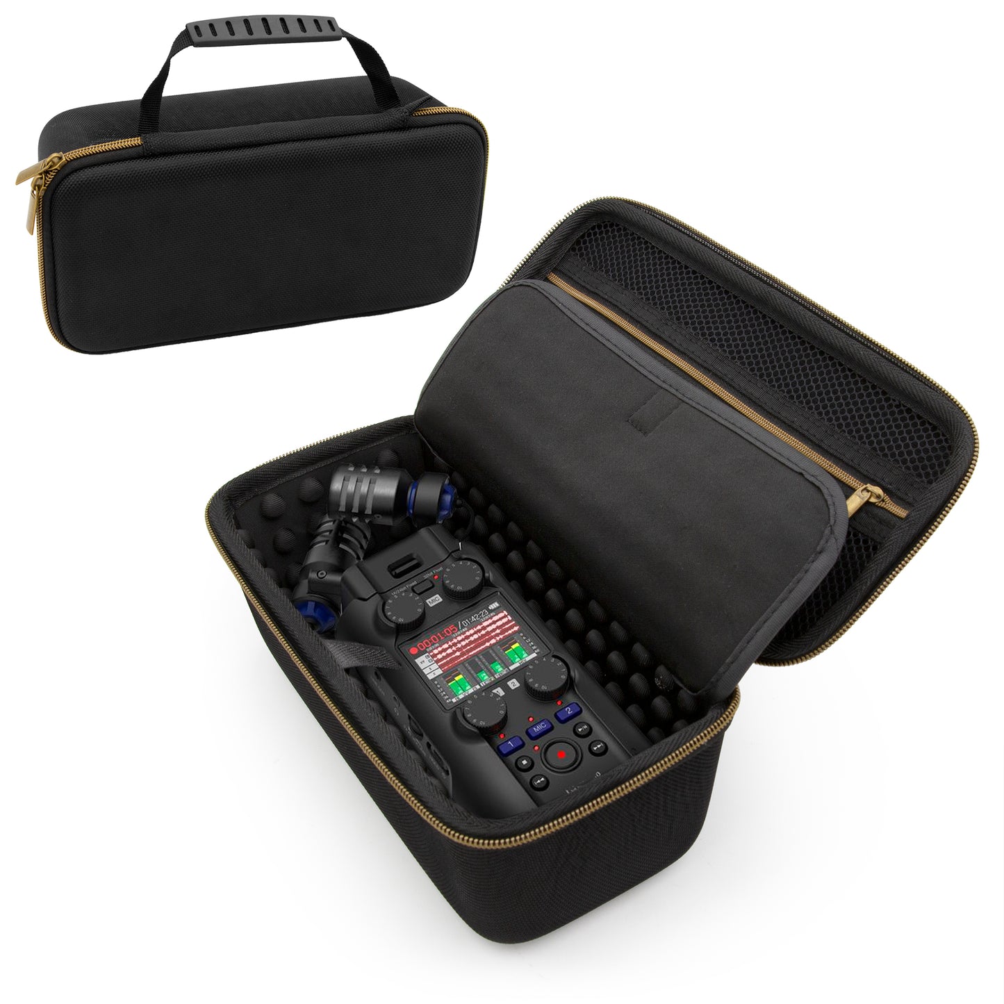 Hard Travel Case Compatible with Zoom H5studio Handy Recorder & Portable Voice Recorder Accessories - Includes Carry Case Only for Handheld Recorders