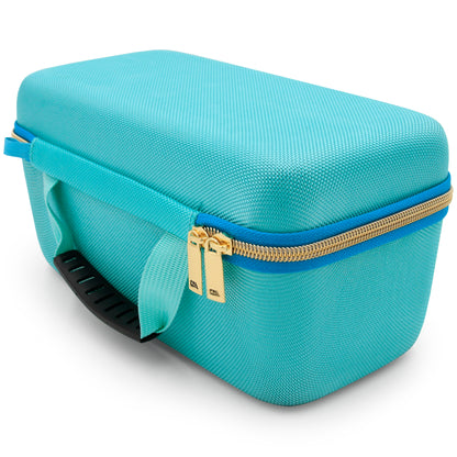 Clipper Case Holds Up to 3 Clippers, Hair Buzzers, Trimmers or T-Finisher Up to 8.5" - Travel Barber Case Only, Turquoise