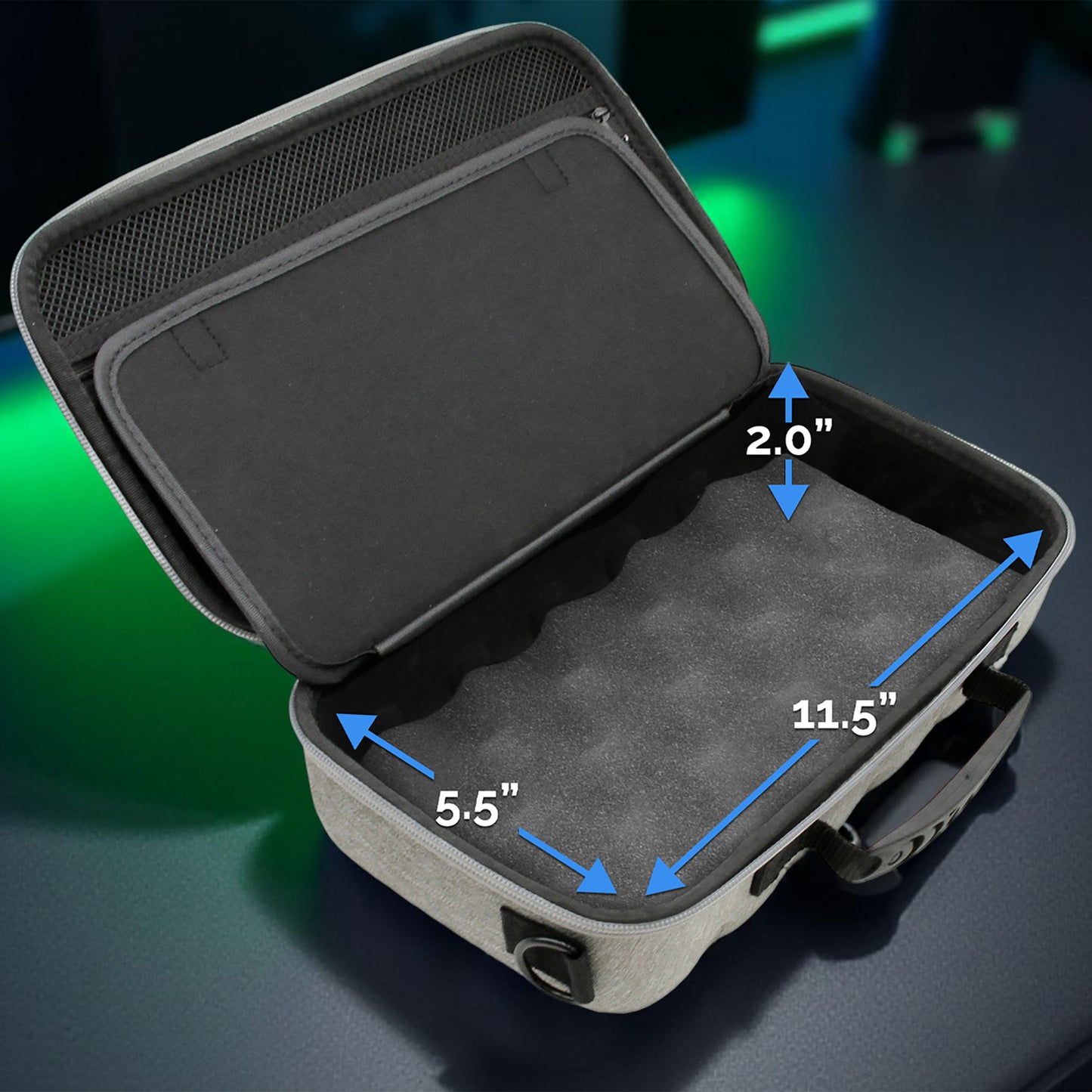 Carrying Case Compatible with ASUS ROG Xbox Ally X Gaming Handheld PC - Protective Carry Bag with Shoulder Strap for Touchscreen Gaming Console, Gray