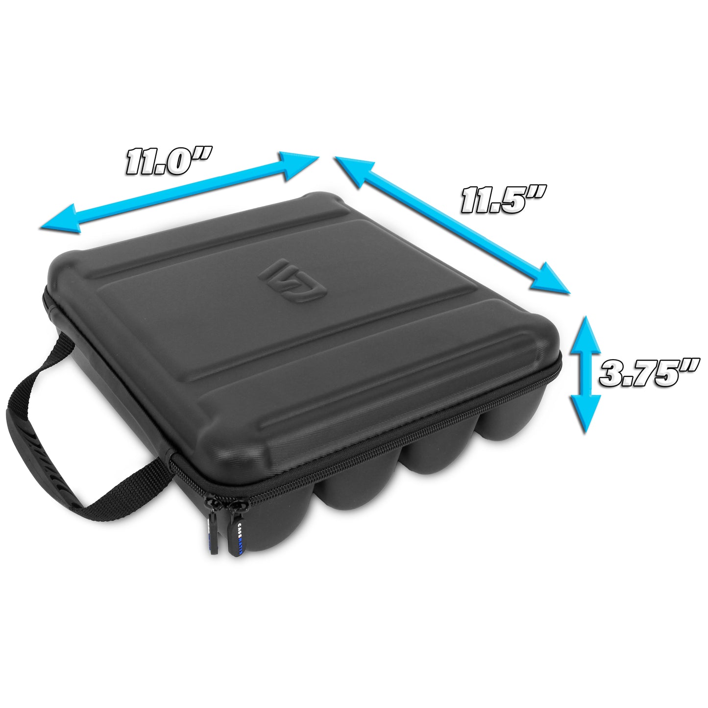 Wireless Microphone Case Compatible with Four Microphones Up To 10.75" by Sennheiser, Shure and More - Mic Case for Travel with Lid Storage